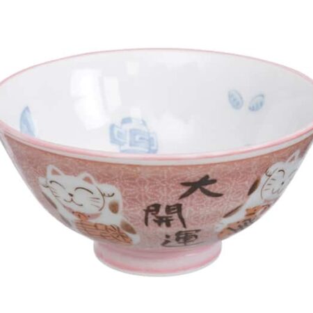 Roze Kom met Kattenfiguur - Kawaii Collectie - 250ml - 11.2 x 6cm | Tokyo Design Studio