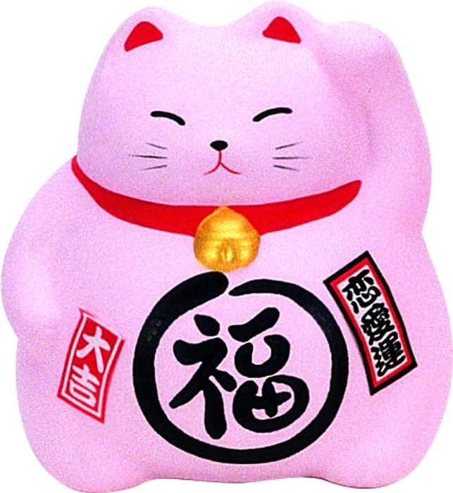 Roze Lucky Cats Figuur - The Oriental Shop - 9cm | Tokyo Design Studio