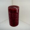 Rustieke kaars middel / Rood | DecoImport