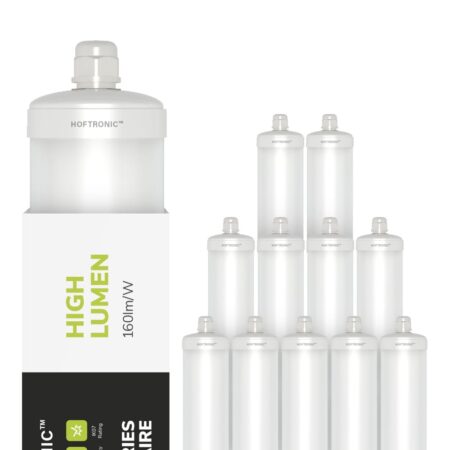 S-Series - Set van 12 LED TL armaturen 120cm - IP65 Waterdicht - 24 Watt 3840 Lumen (160lm/W) - 4000K Neutraal wit - Koppelbaar - IK07 - S-Series Tri-Proof plafondverlichting | HOFTRONIC