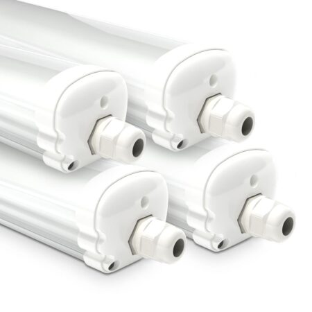 S-Series - Set van 4 LED TL armaturen 120cm - IP65 Waterdicht - 36 Watt - 4320 Lumen - 4000K Neutraal wit - Koppelbaar - IK07 - S-Series Tri-Proof plafondverlichting | HOFTRONIC