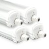 S-series - Set van 4 LED TL armaturen 150cm - IP65 Waterdicht - 48 Watt - 5760 Lumen - 4000K Neutraal wit - Koppelbaar - IK07 - S-Series Tri-Proof plafondverlichting | HOFTRONIC