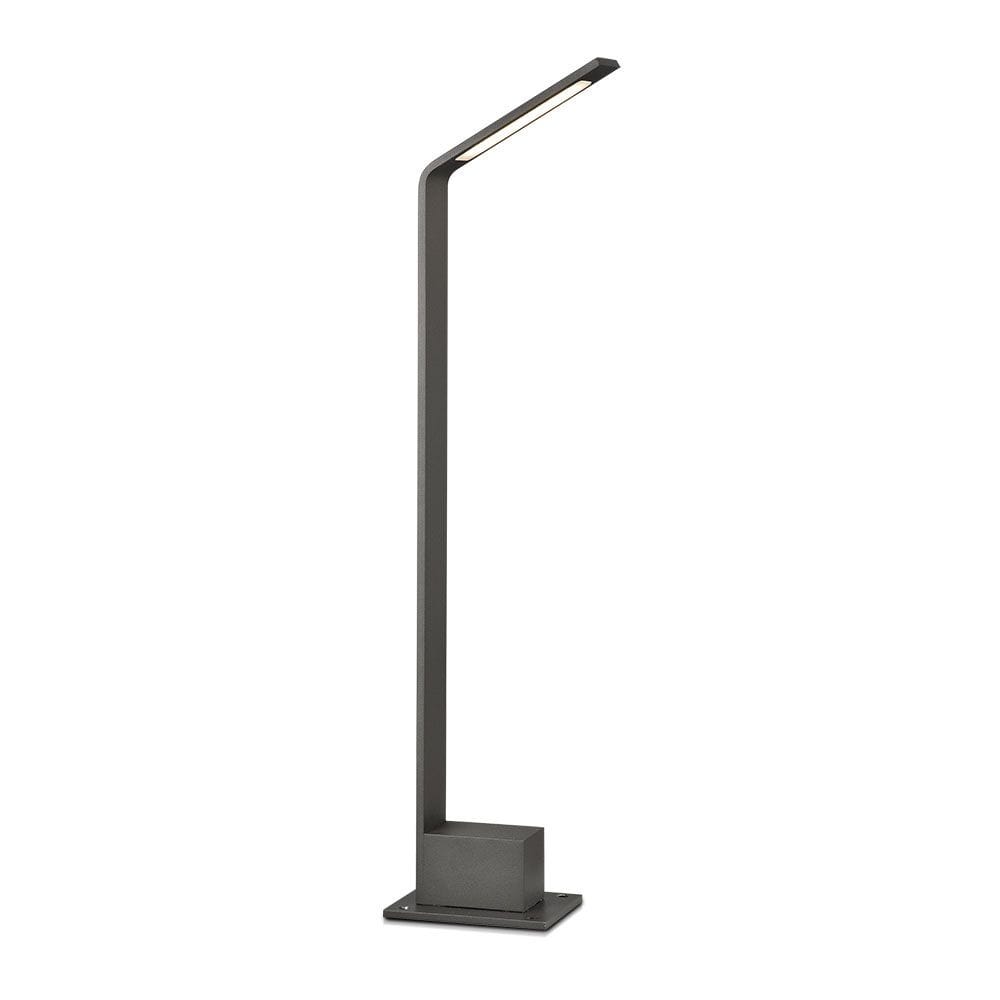 Sally LED sokkellamp - 80cm - 7 Watt - IP65 waterdicht - 4000K neutraal wit - Padverlichting - Moderne tuinsokkel - Antraciet - Staande buitenlamp | V-TAC