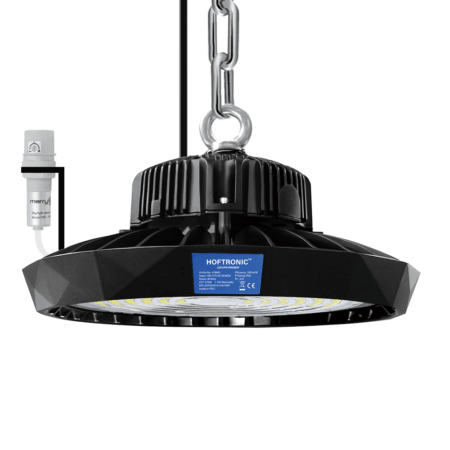 Saturn LED High Bay met daglichtsensor - Dimbaar - 90 Watt 17.100 lumen (190lm/W) - 5700K daglicht wit - 120° - IP65 - Bridgelux LED's | HOFTRONIC