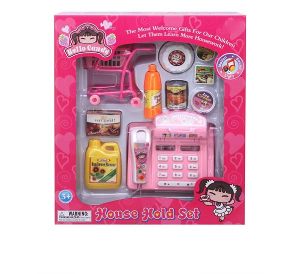 Scankassa roze met accessoires | ARO