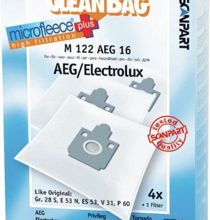Scanpart CleanBag M122AEG16 stofzuigerzak microfleece+ AEG gr.28 | Scanpart