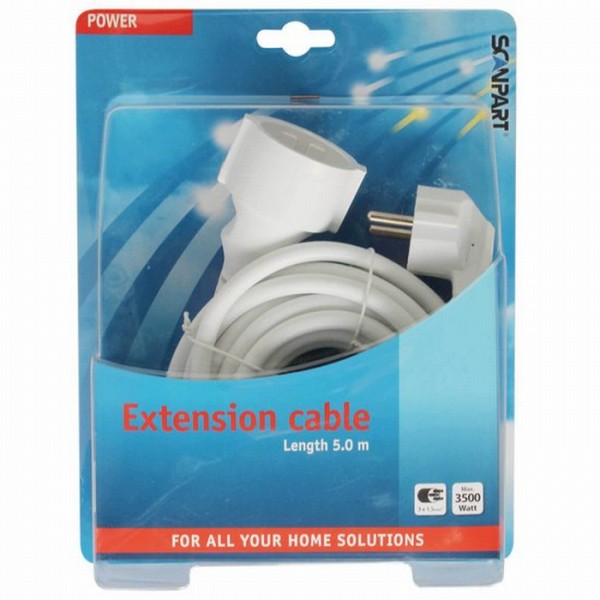 Scanpart verlengkabel met randaarde 5 meter | Scanpart