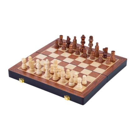 Schaakspel hout opklapbaar essenhout | Longfield