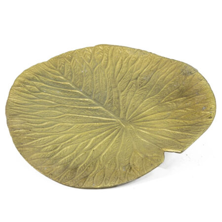 Schaal blad rond goud | Homebound