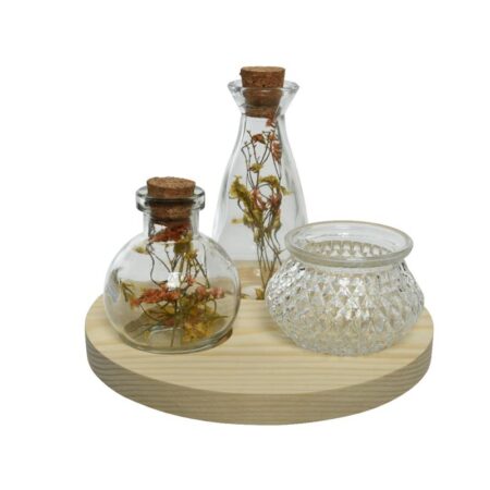 Schaal met decoratie Ø18 | Decoris