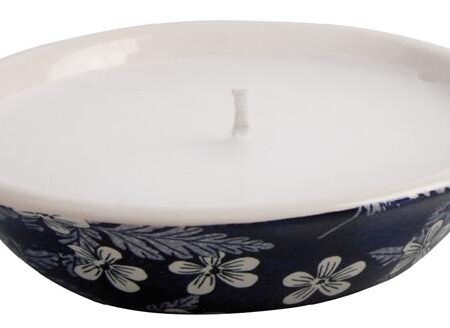 Schaal met kaars klein Blue Blossom / Esschert Design | Esschert Design
