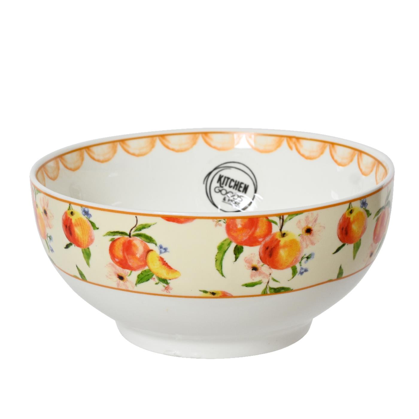 Schaal porselein Ø15cm perzik | Decoris