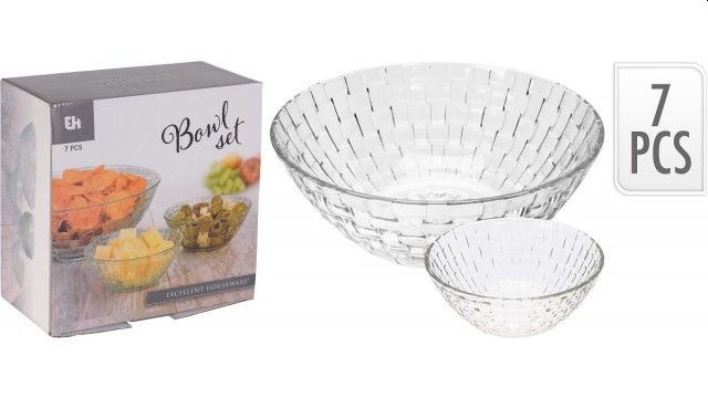 Schaalset glaswerk 7-delig | Excellent Houseware