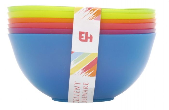 Schalenset plastic 6 Kleuren |