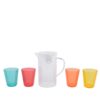 Schenkkan Plastic Met Bekers |
