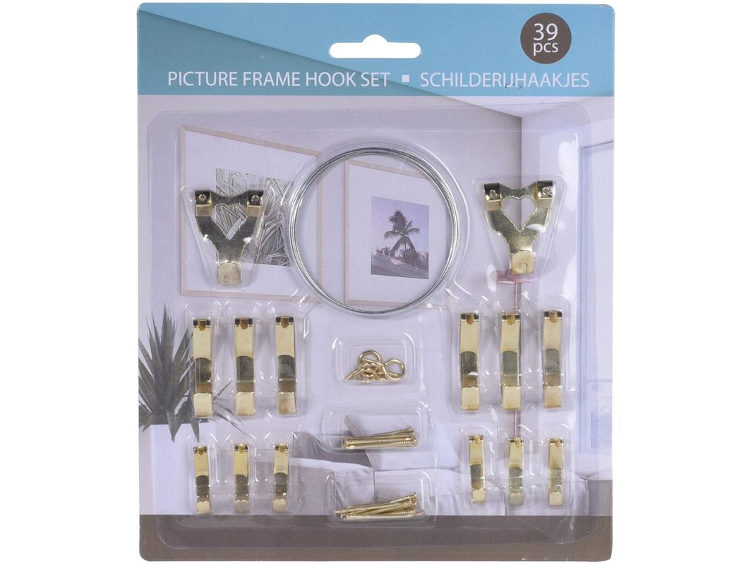 Schilderij haakjes set 39-delig | Excellent Houseware