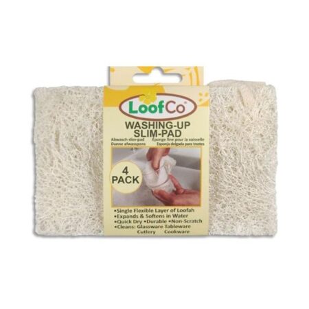 Schoonmaaksponsjes Loofah - Dun - 4 Stuks |