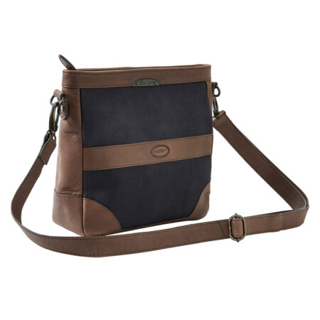 Schoudertas Ardmore Navy/brown | Dubarry