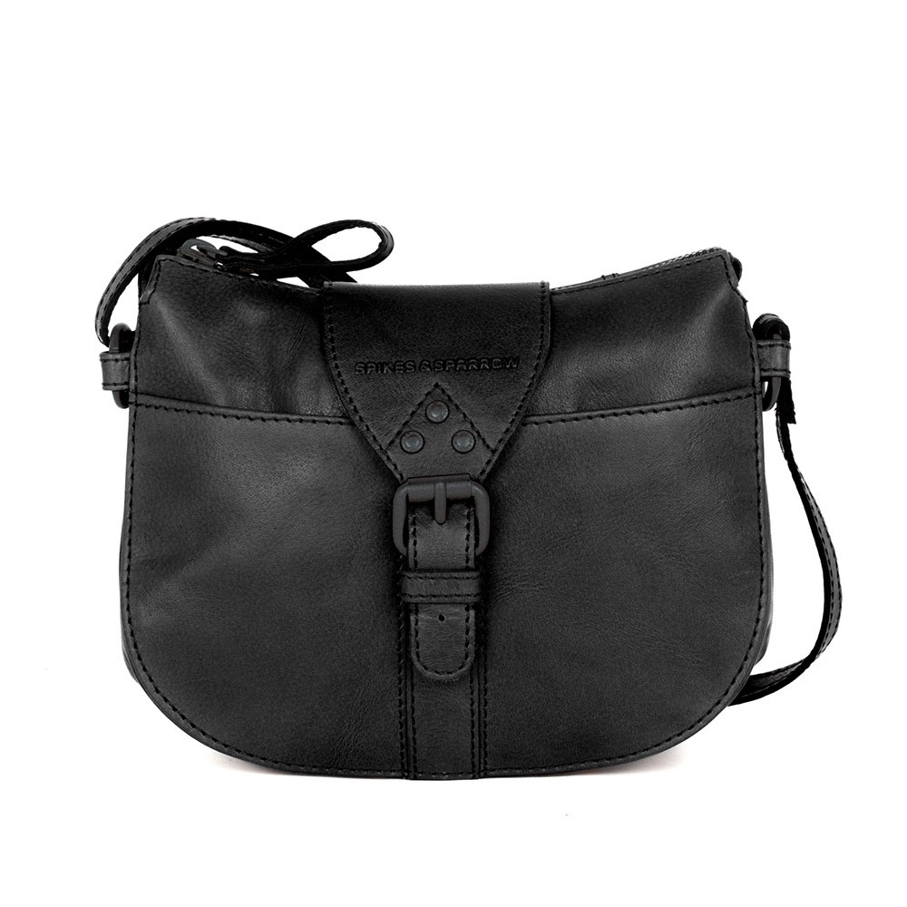 Schoudertas Mini Krystina Black | Spikes & Sparrow