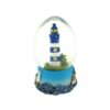 Schudbal ovaal vuurtoren blauw 7cm | Gerkimex