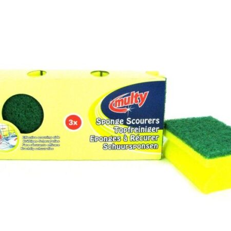 Schuurspons 3-pack Hard Handgreep Multy | Multy