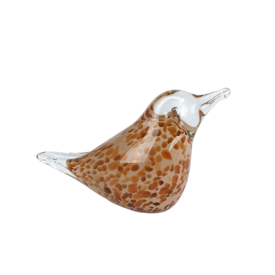 Sculptuur Vogel Glas 15x6x9