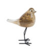 Sculptuur sparrow standing bruin |