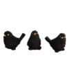 Sculptuur sparrow zwart S |
