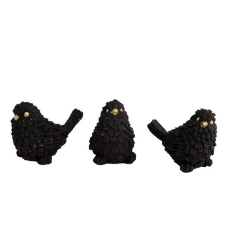 Sculptuur sparrow zwart S |