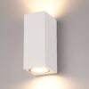 Selma Dimbare LED Wandlamp - 2x GU10 - IP65 - Up & Down Light - Vierkant - Wit - Voor binnen en buiten | HOFTRONIC