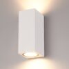 Selma LED Wandlamp - Dimbaar - 8 watt 690 lumen - IP65 Waterdicht - GU10 vervangbare lichtbron - 2700K Warm Wit - Binnen en buiten - Wit - Up & Down light | HOFTRONIC