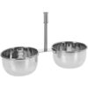 Serveerschalen 2 delig 22x9x14cm metaal | Excellent Houseware