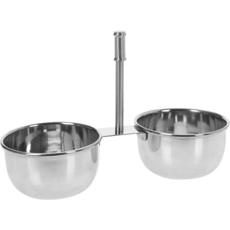 Serveerschalen 2 delig 22x9x14cm metaal | Excellent Houseware