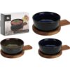 Serveerset 2-delig schaaltje op plankje | Excellent Houseware