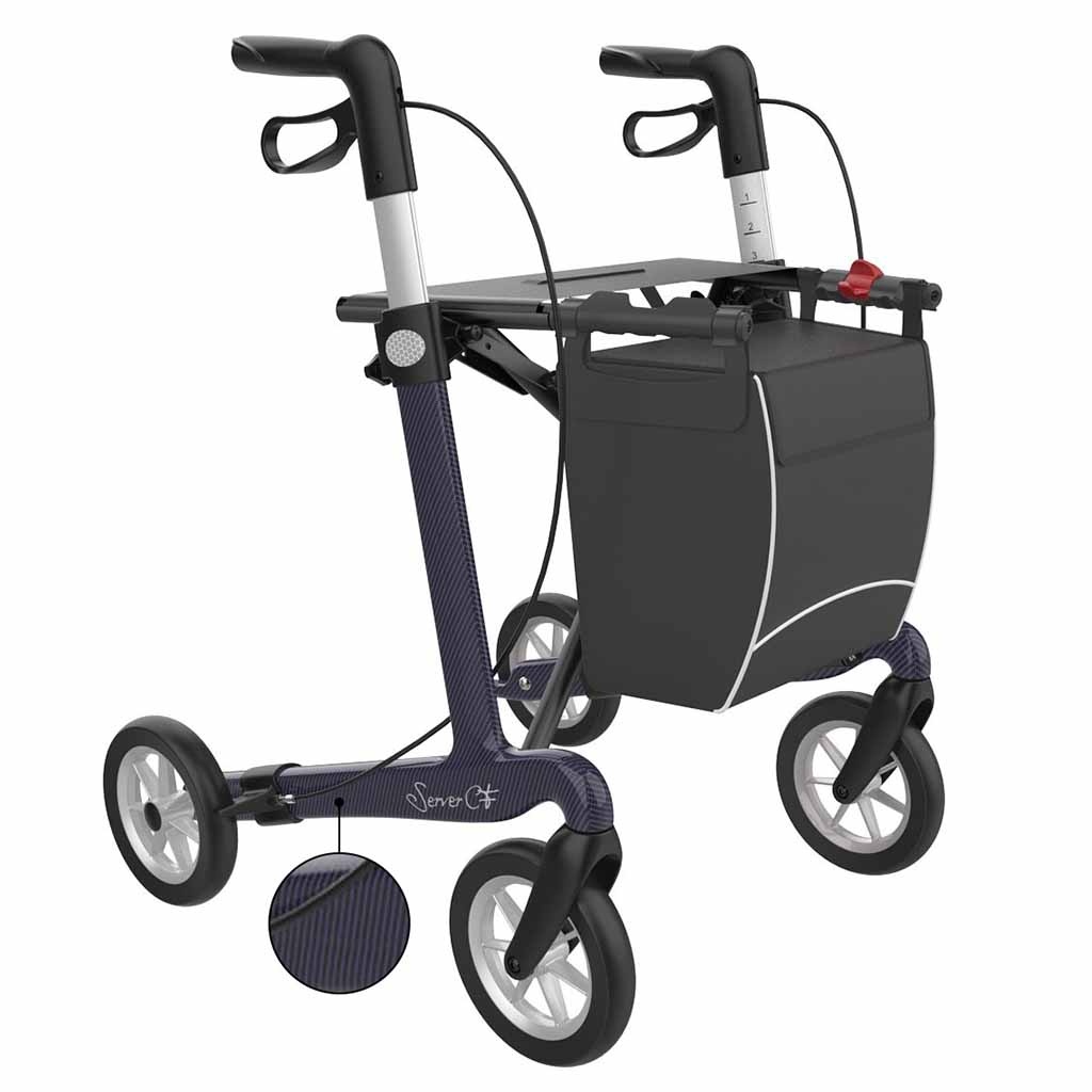 Server CF carbon ultralichtgewicht rollator | Gewicht: 5