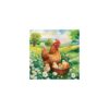 Servetten 33cm Easter chicks in meadow | Ambiente