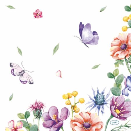 Servetten Breezy Butterflies 33x33 Cm | Duni