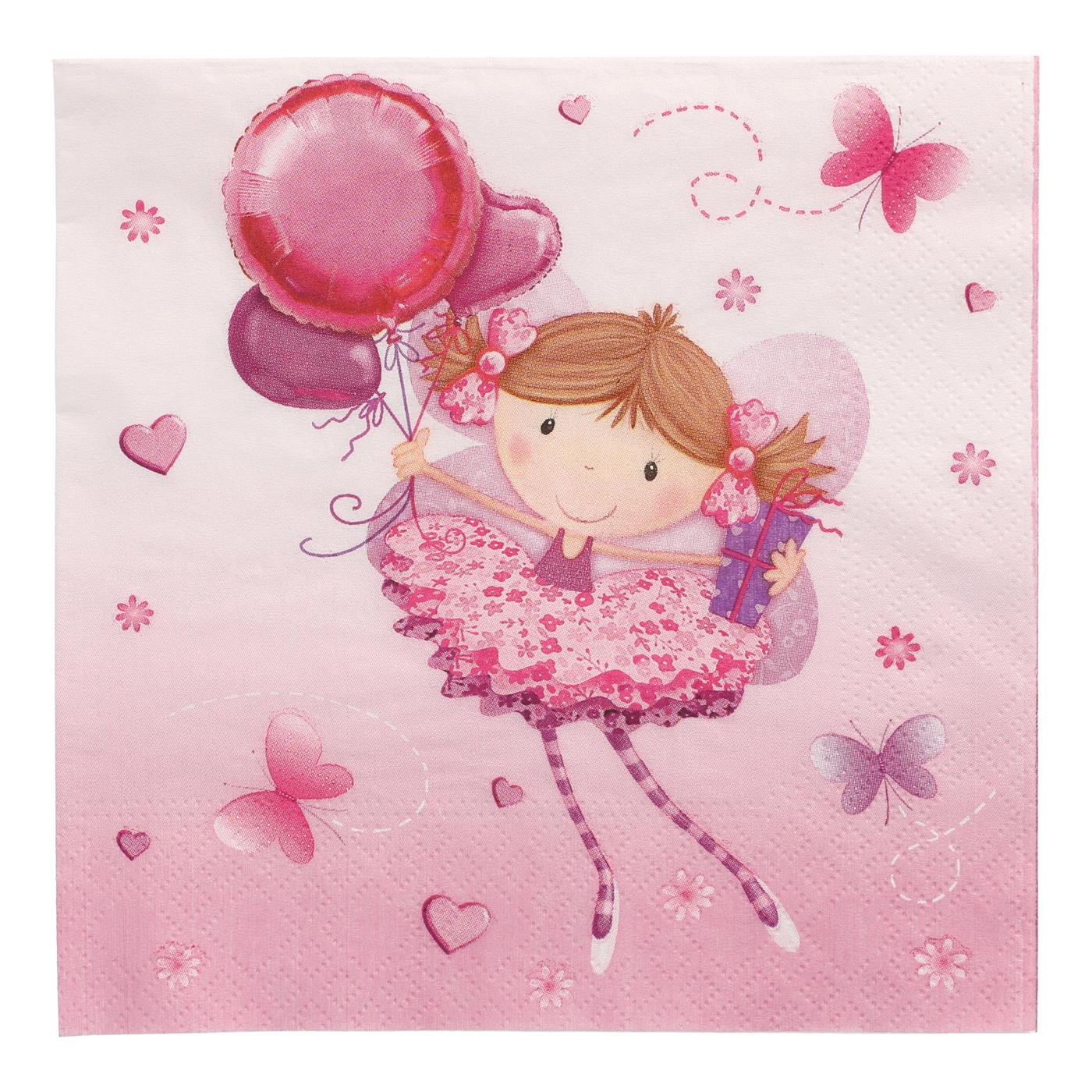 Servetten Little Dancer 3-laags 33x33cm | Papstar