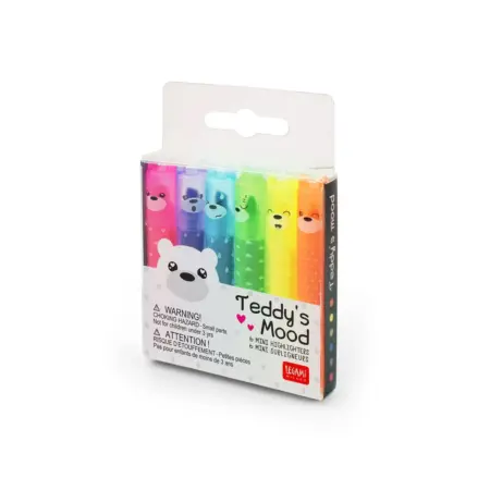 Set mini highlighters - Teddy's Mood | Legami