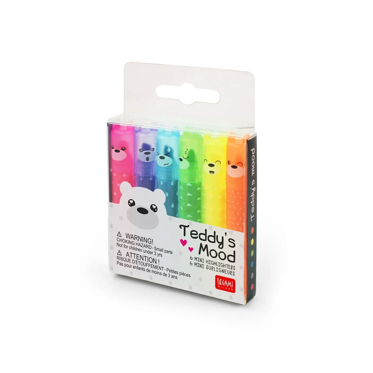 Set mini highlighters - Teddy's Mood | Legami