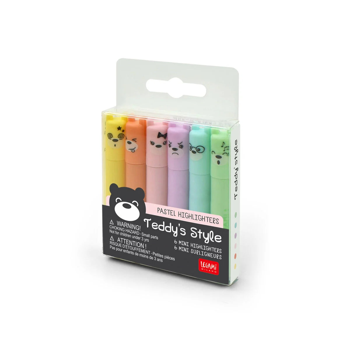 Set mini highlighters - Teddy's Style | Legami