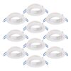 Set van 10 Balos GU10 Inbouwspot armaturen IP20 Kantelbaar wit | HOFTRONIC