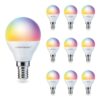 Set van 10 E14 Smart lampen - P45 vorm - 5
