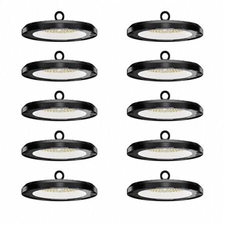 Set van 10 - Eris LED High Bay - 150 Watt - 21.000lm (140lm/W) - 6500K daglicht wit - IP65 waterdicht - IK08 - Flikkervrij | HOFTRONIC