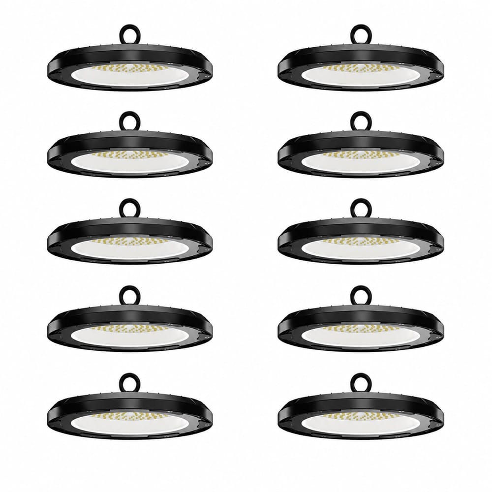 Set van 10 - Eris LED High Bay UFO - 150 watt - 21.000 lumen (140lm/W) - 4000K neutraal wit - IP65 waterdicht - IK08 - Flikkervrij | HOFTRONIC