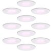Set van 10 Venezia smart inbouwspots - IP65 waterdicht - 6 Watt 450 lumen - Wifi + Bluetooth - RGBWW - Google Home