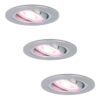 Set van 3 Chandler - Smart inbouwspot - IP20 voor binnen - 4.8 Watt 345 Lumen - Kantelbaar - Wifi + Bluetooth - RGBWW - GU10 - Google Home