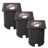 Set van 3 Cody LED Grondspots Zwart - GU10 4