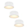 Set van 3 Dimbare LED modules - 6 watt 570 lumen - CCT instelbare lichtkleur 2700K/4000K/6000K | HOFTRONIC