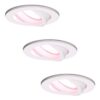 Set van 3 Dublin smart inbouwspots - Wifi + Bluetooth - RGBWW - GU10 - Kantelbaar - Google Home
